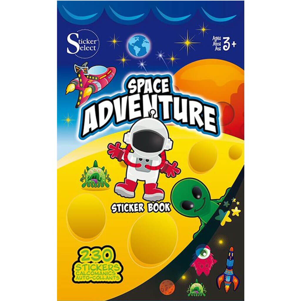 Space Adventure Sticker Book 9.5in x 5.75in