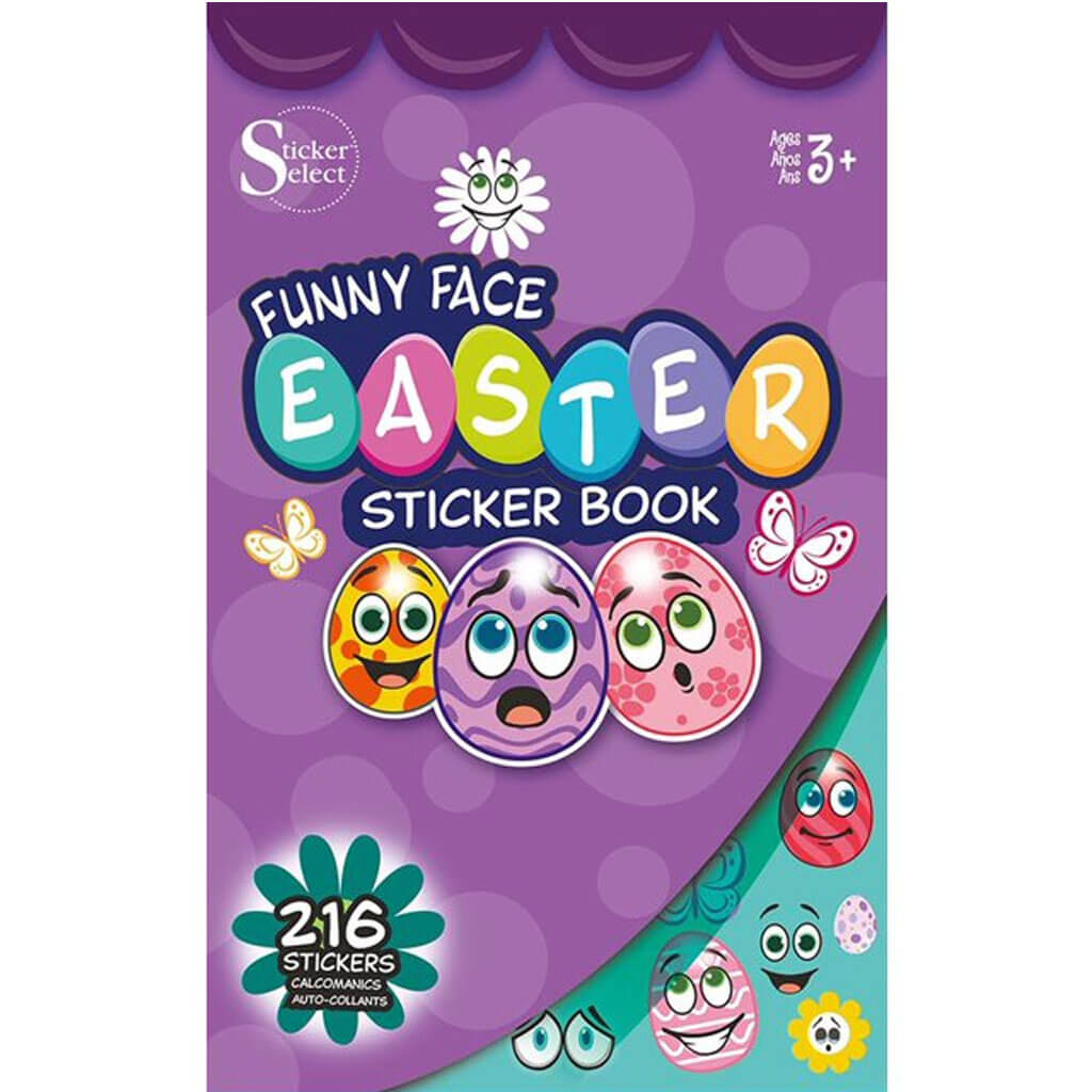 Easter Funny Faces Sticker Book 9.5in x 5.75in