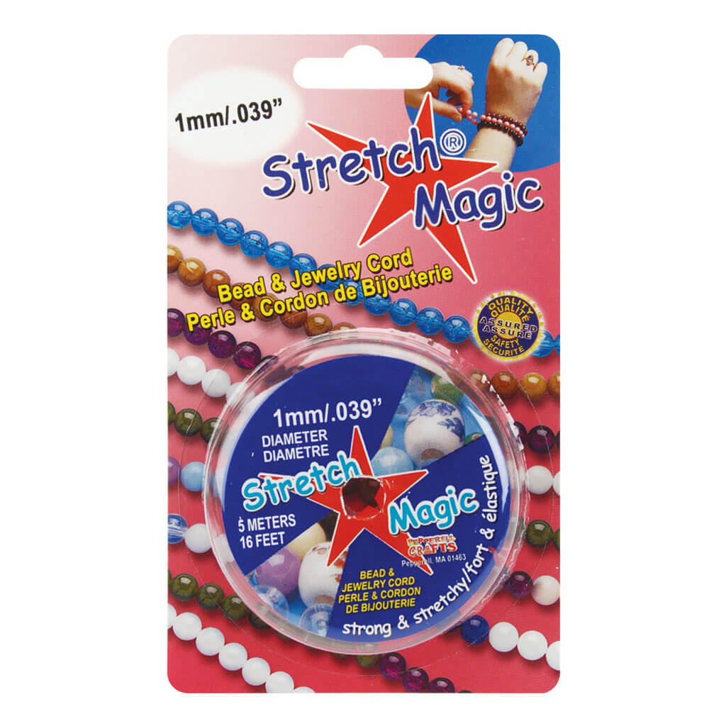 Stretch Magic Bead &amp; Jewelry Cord 1mm x 5m Pearl