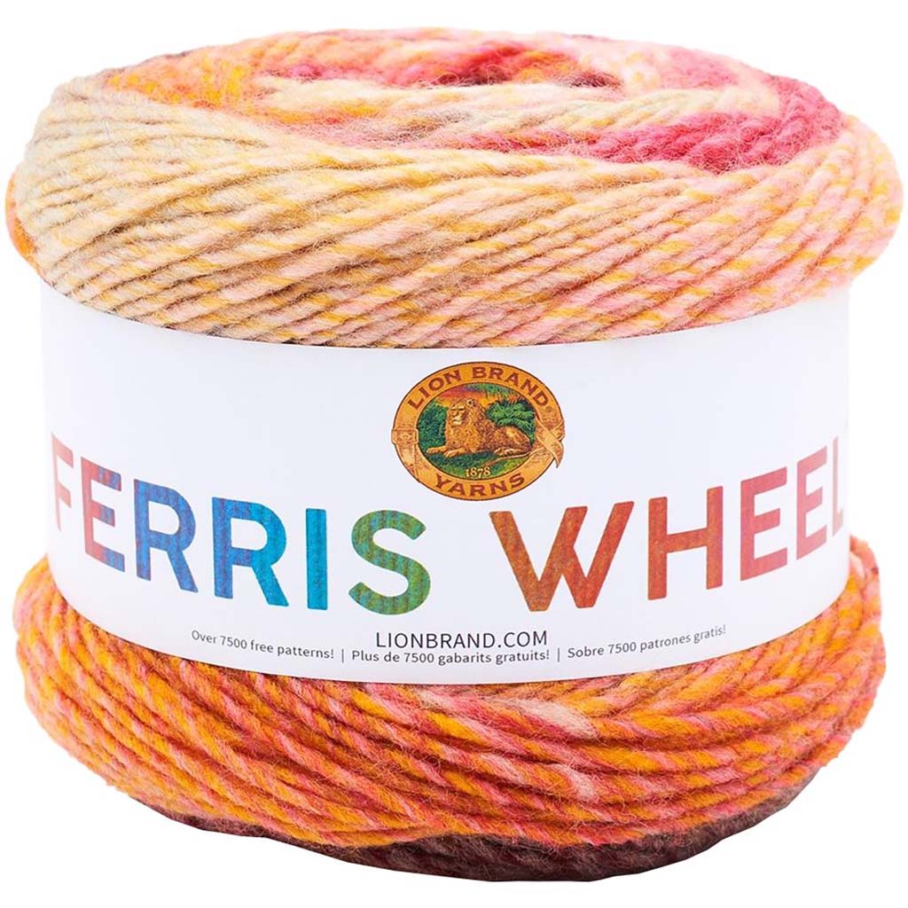 Lion Brand Ferris Wheel Yarn, Cherry On Top