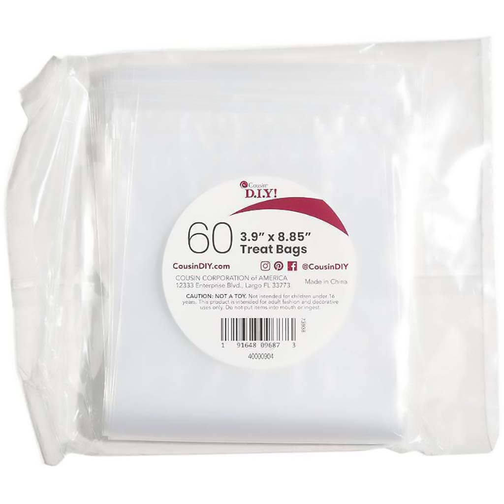 Treat Bags 60/Pkg 4in x 9in