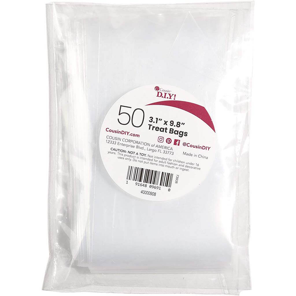 Treat Bags 50/Pkg 3in x 10in
