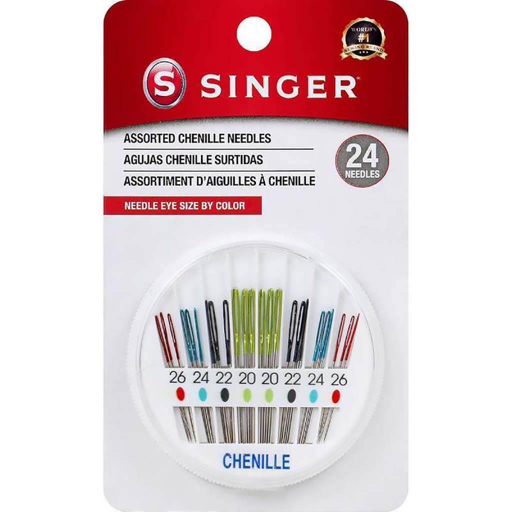 Singer Chenille Color Eye Needles 24/Pkg