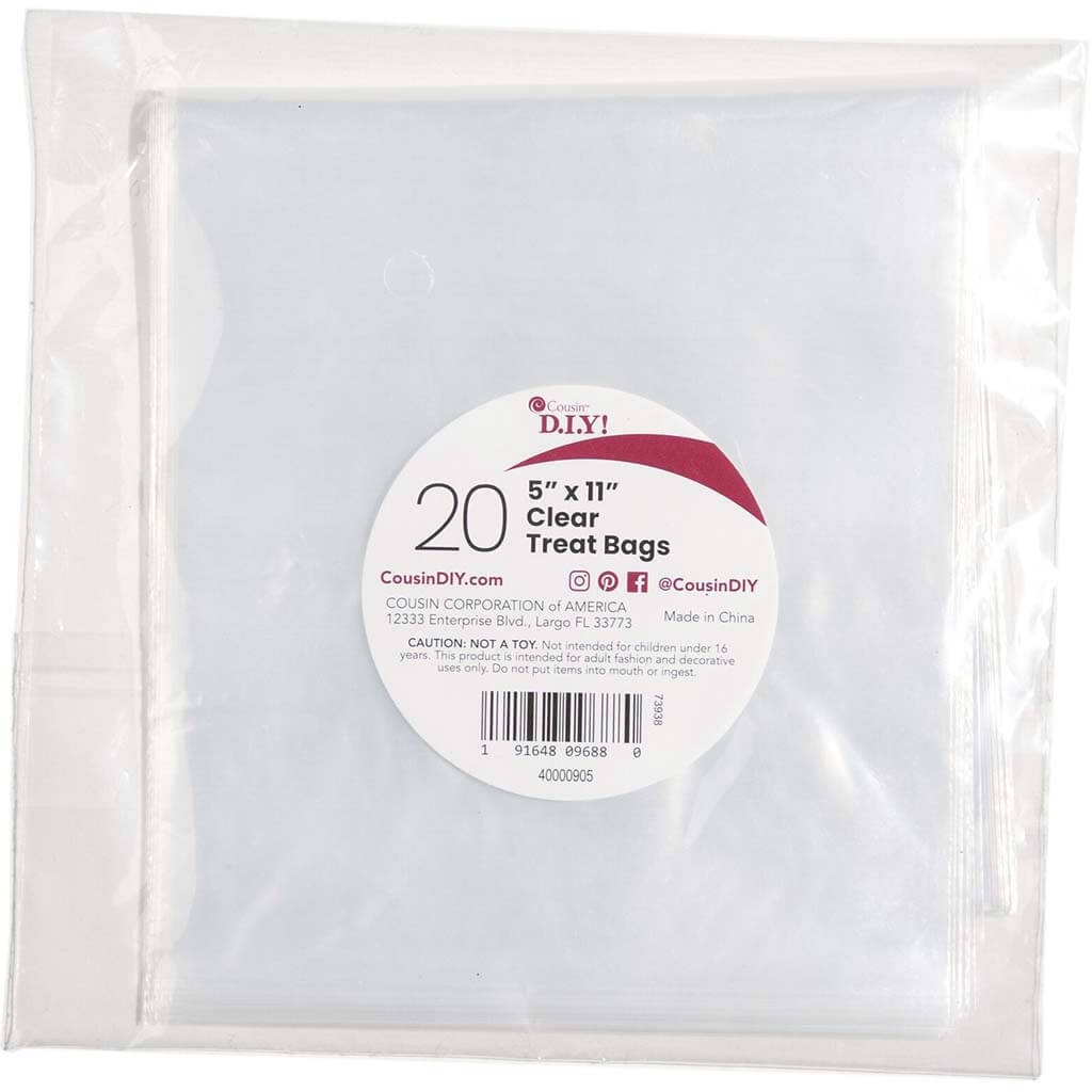 Treat Bags 20/Pkg 5in x 11in