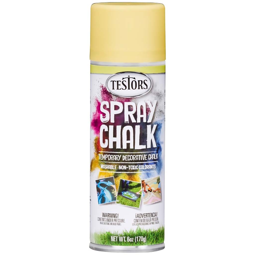 Chalk Spray Paint Matte Yellow, 6oz