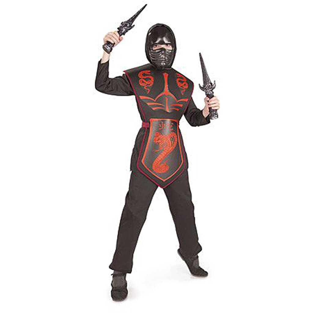 Red Cobra Ninja Child Costume Small 4 To 6