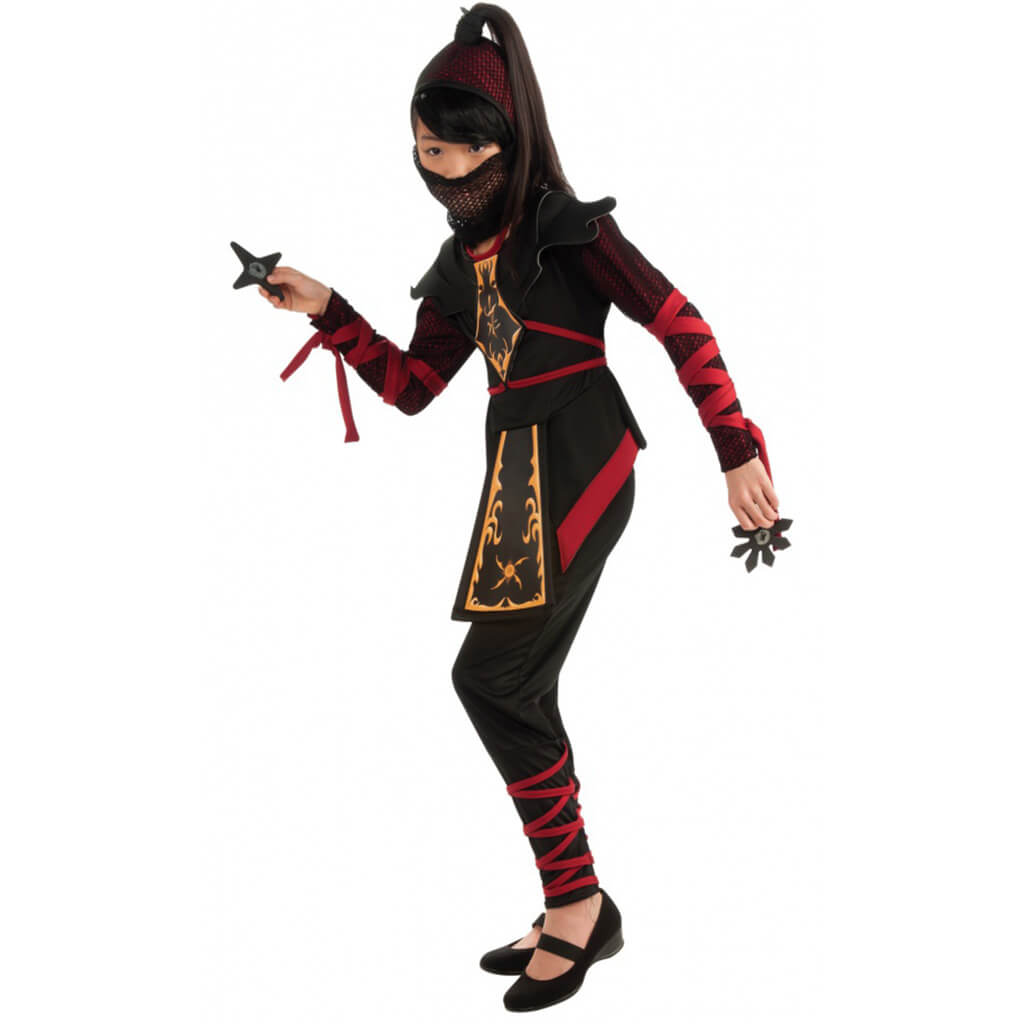 Warrior Ninja Child Costume Large 10 To 12