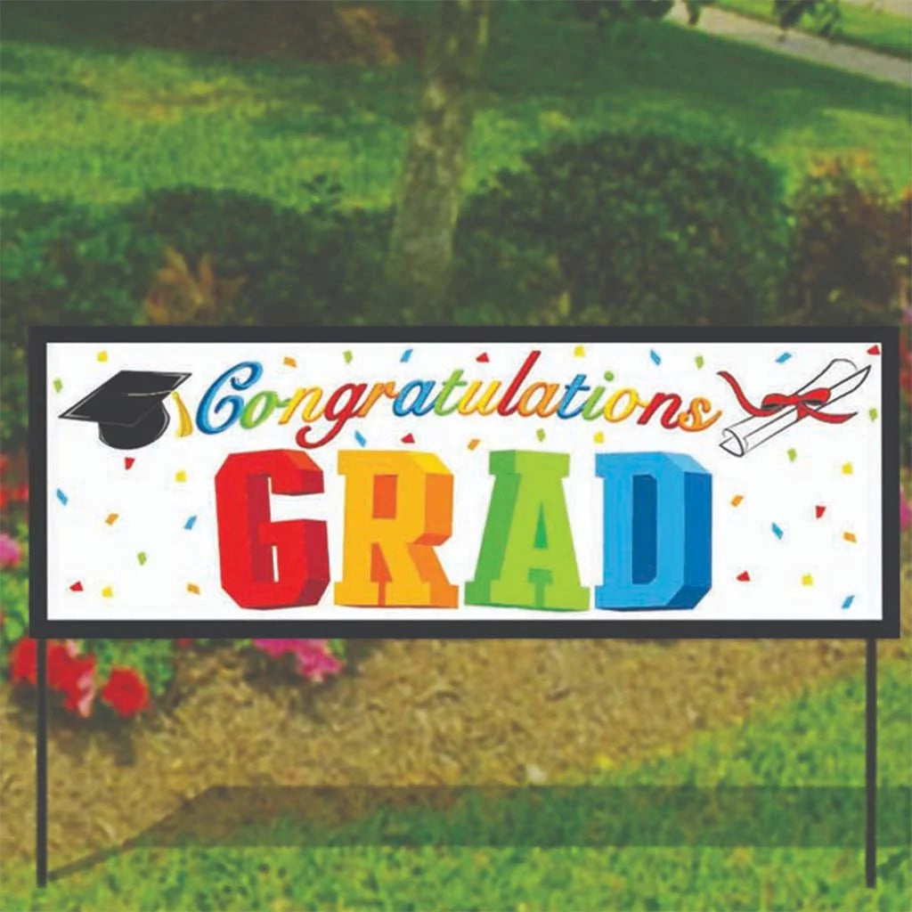 Grad Yard Banner, 10in x 30in