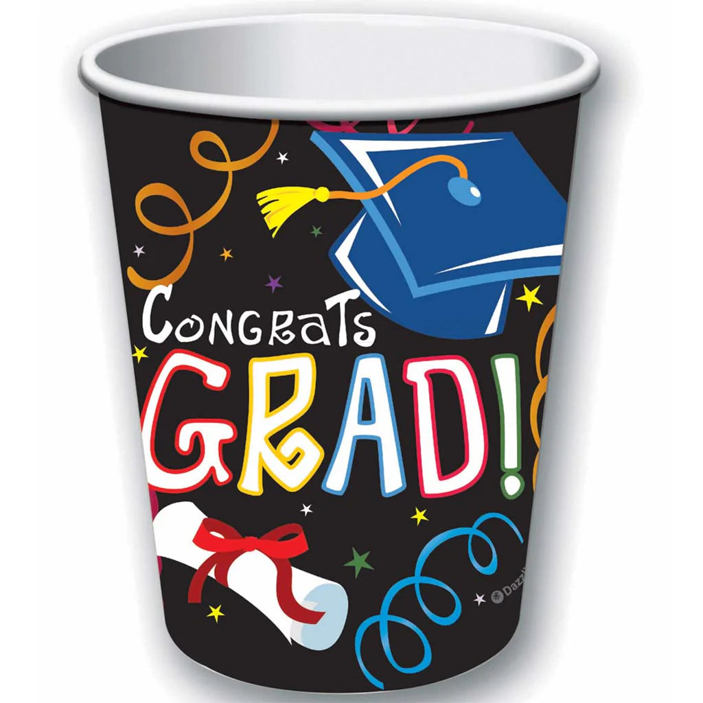 Graduation Cups, 9oz