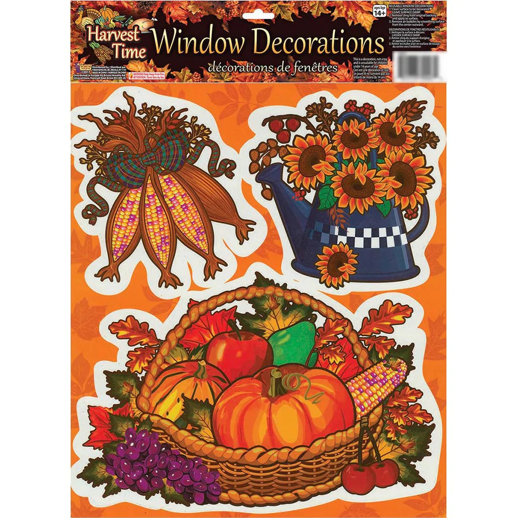 Harvest Window Stickers, Assorted