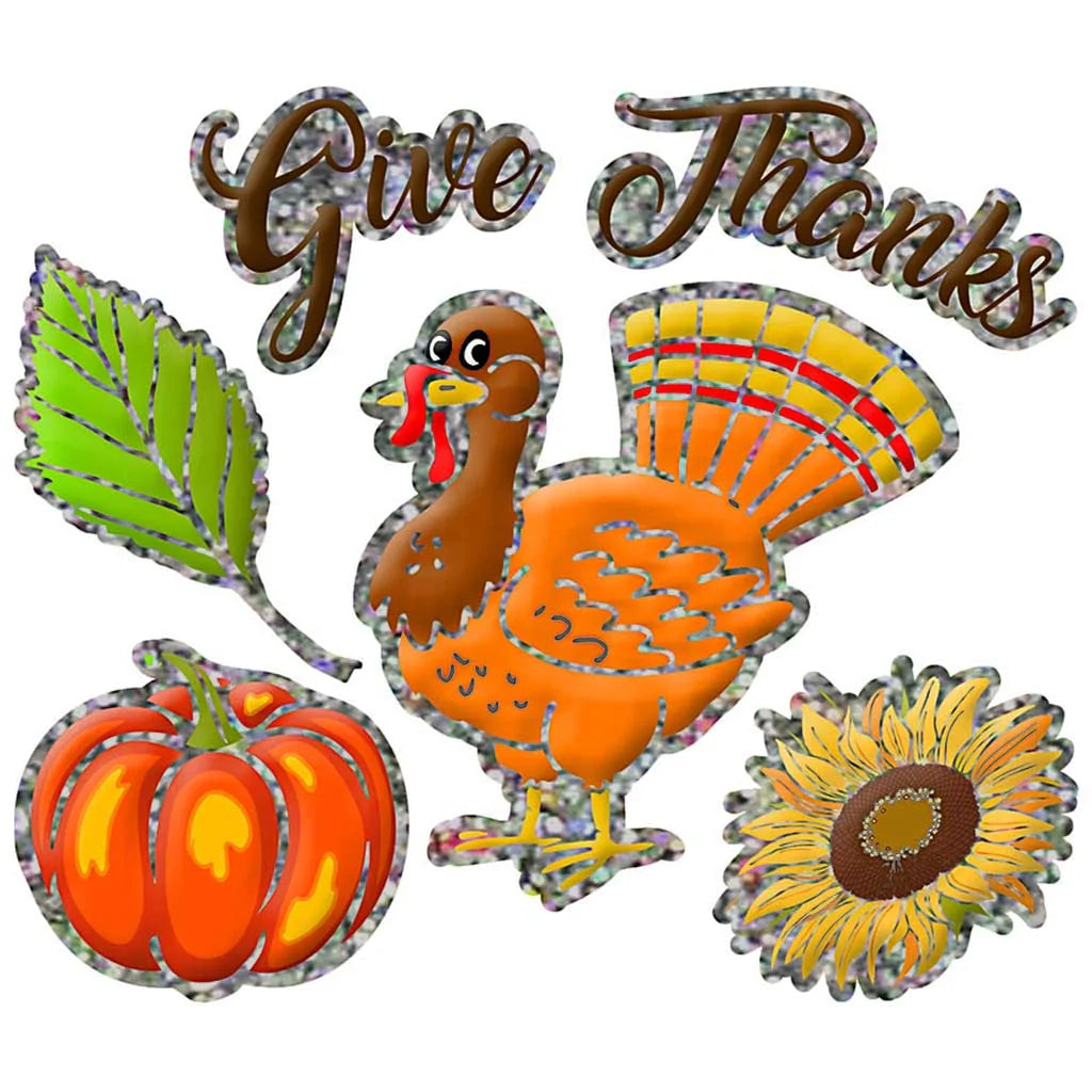 Thanksgiving Window Stickers