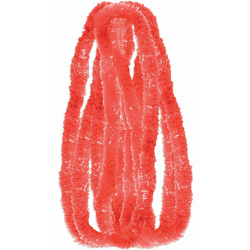 Plastic 7 Gram Leis, Orange