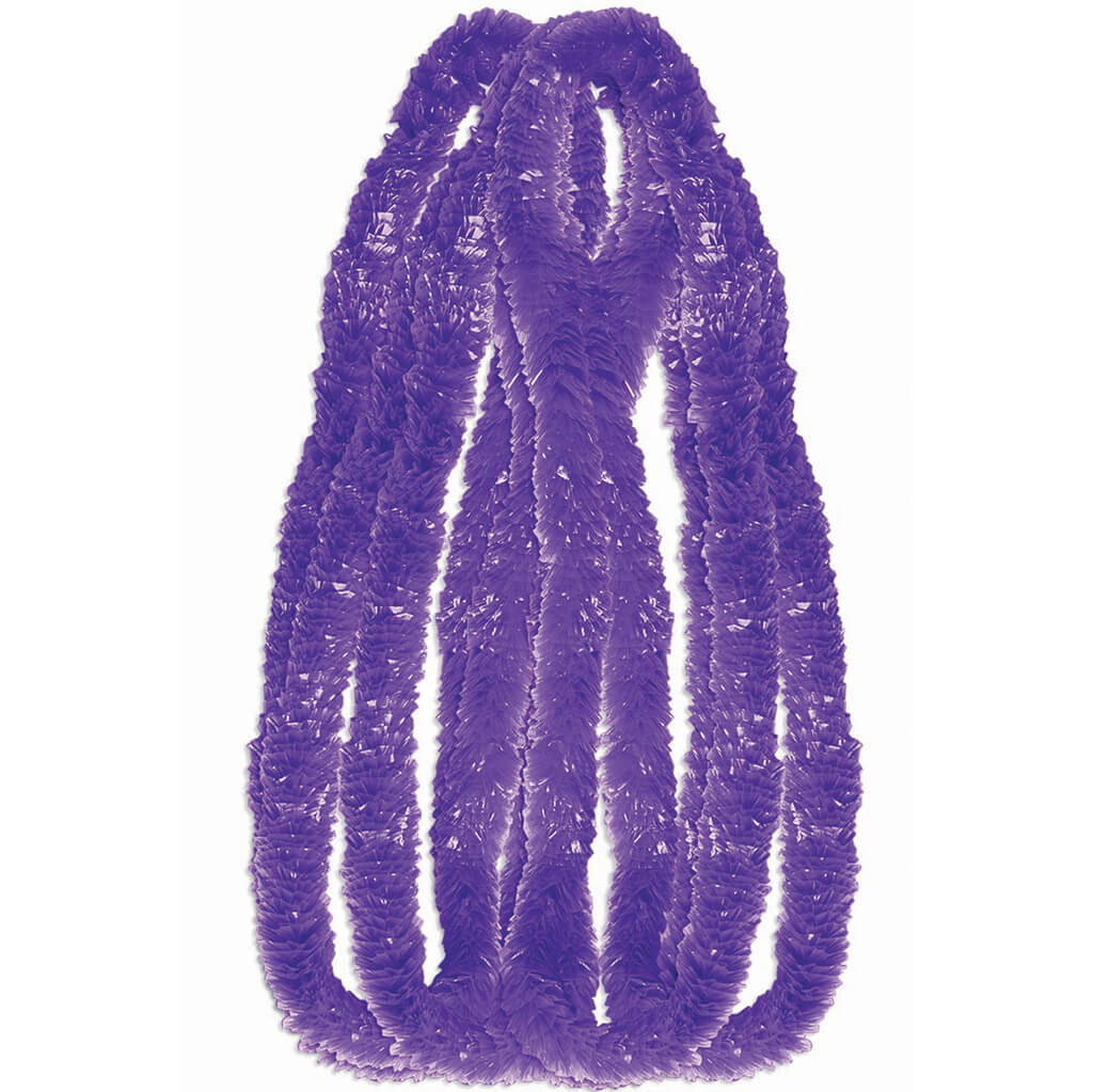 Plastic 7 Gram Leis, Purple