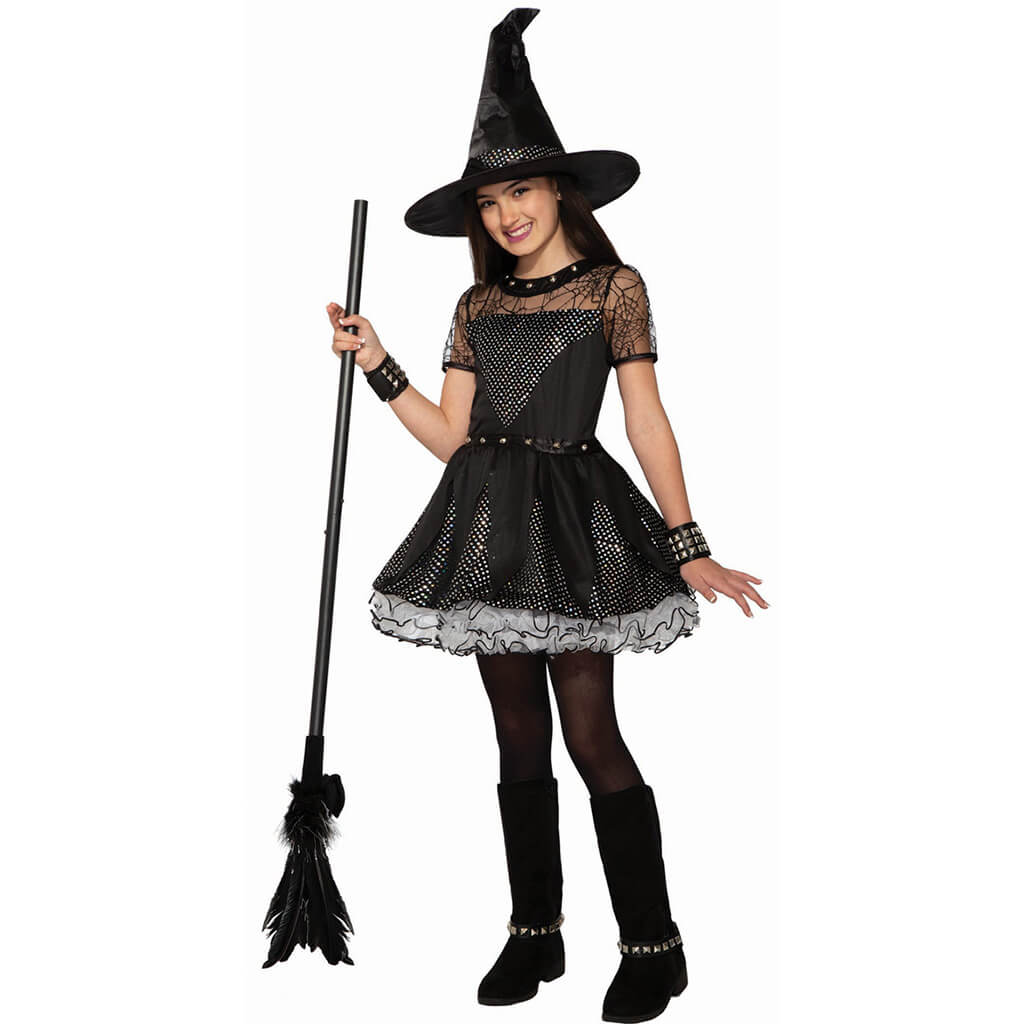 Rebel Rock Witch Child Costume, Small 4 To 6