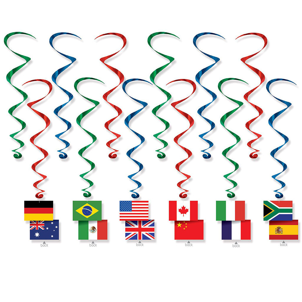 International Flag Whirls