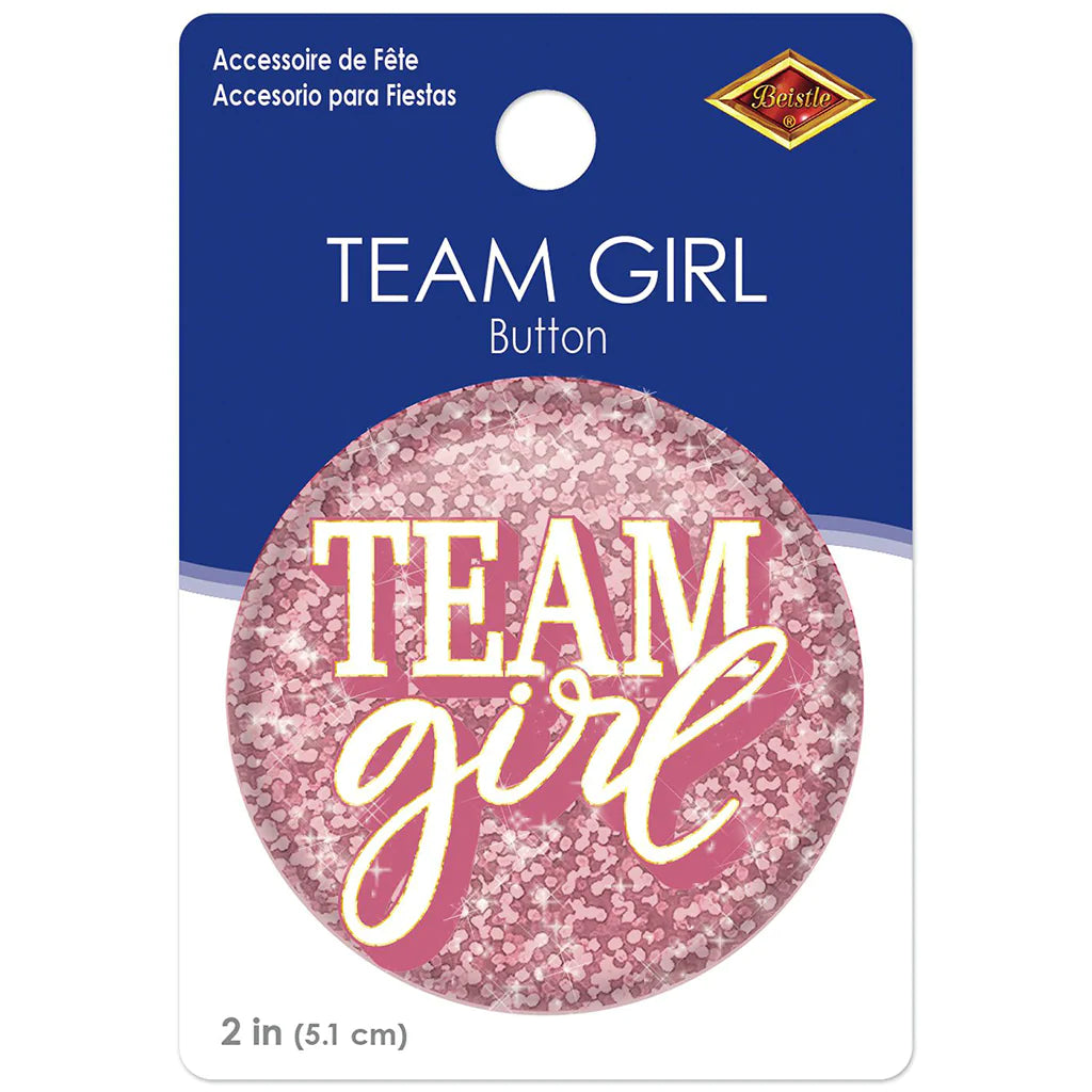 Team Girl Button