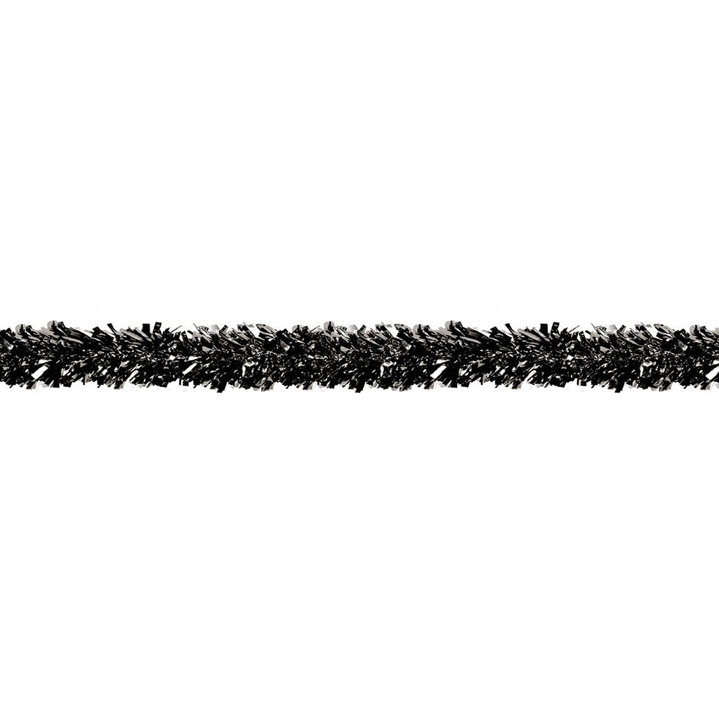 6-Ply Metallic Festooning Garland Black, 4in x 15ft