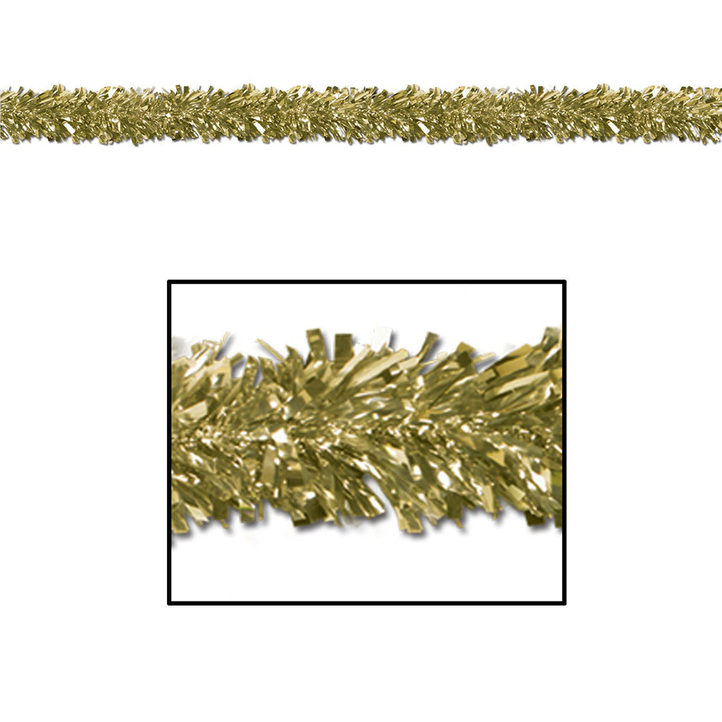 6-Ply Metallic Festooning Garland Gold, 4in x 15ft