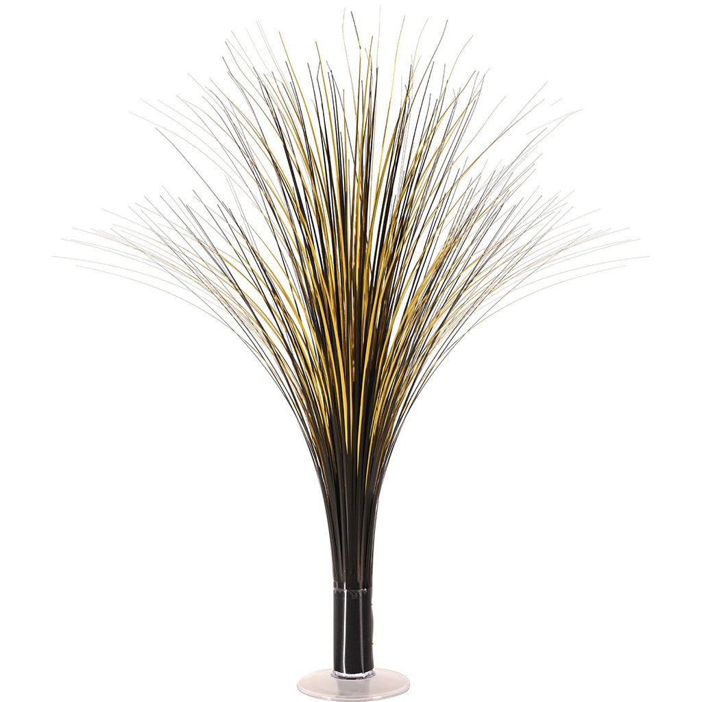 Metallic Spray Centerpiece Black Gold, 19in