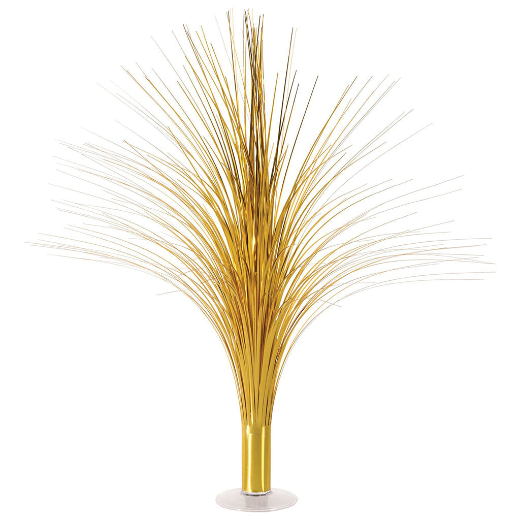 Metallic Spray Centerpiece Black Gold, 19in