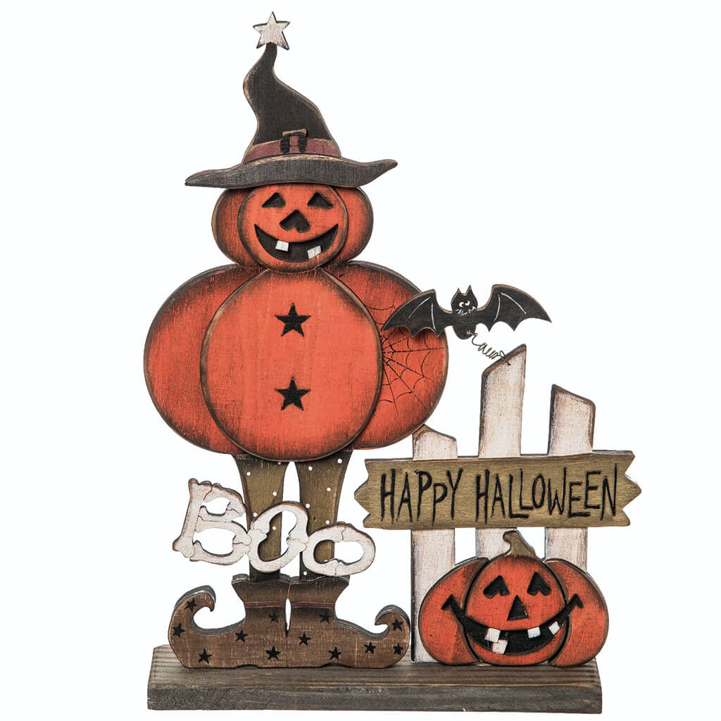 Plywood Halloween Jack-O-Lantern Decor