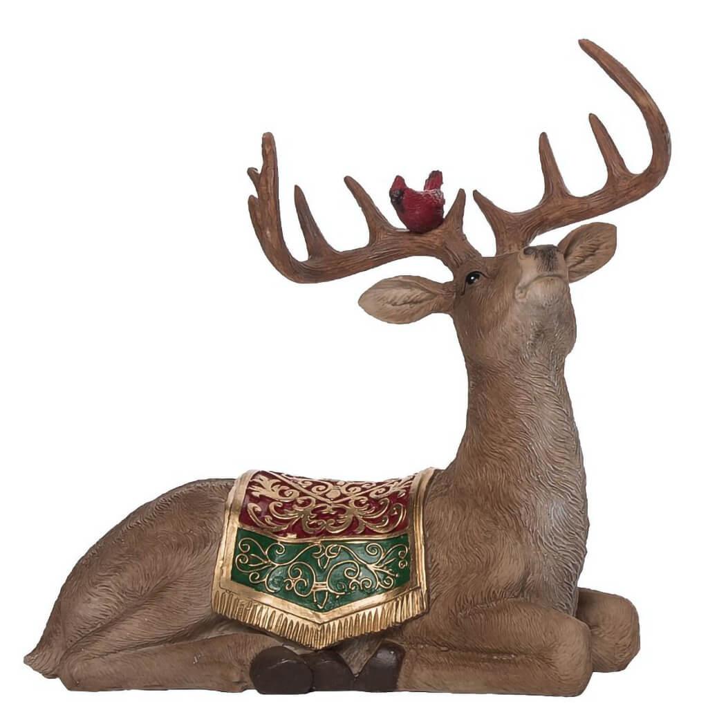 Resin North Pole Reindeer Decor