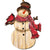 Plywood Rustic Santa & Snowman Ornaments