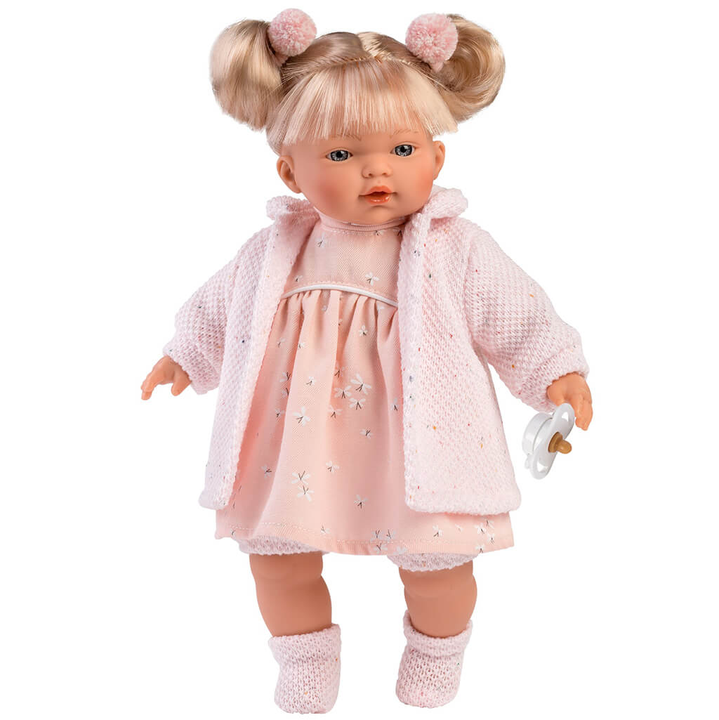 Llorens Taylor Soft Body Crying Baby, 13in