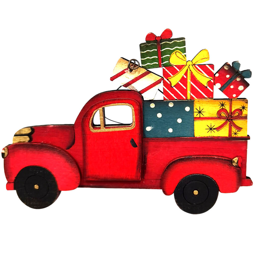 Plywood Truck Ornament