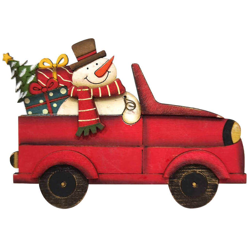 Plywood Truck Ornament