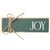 Wood Wrapped Green Block Decor Joy