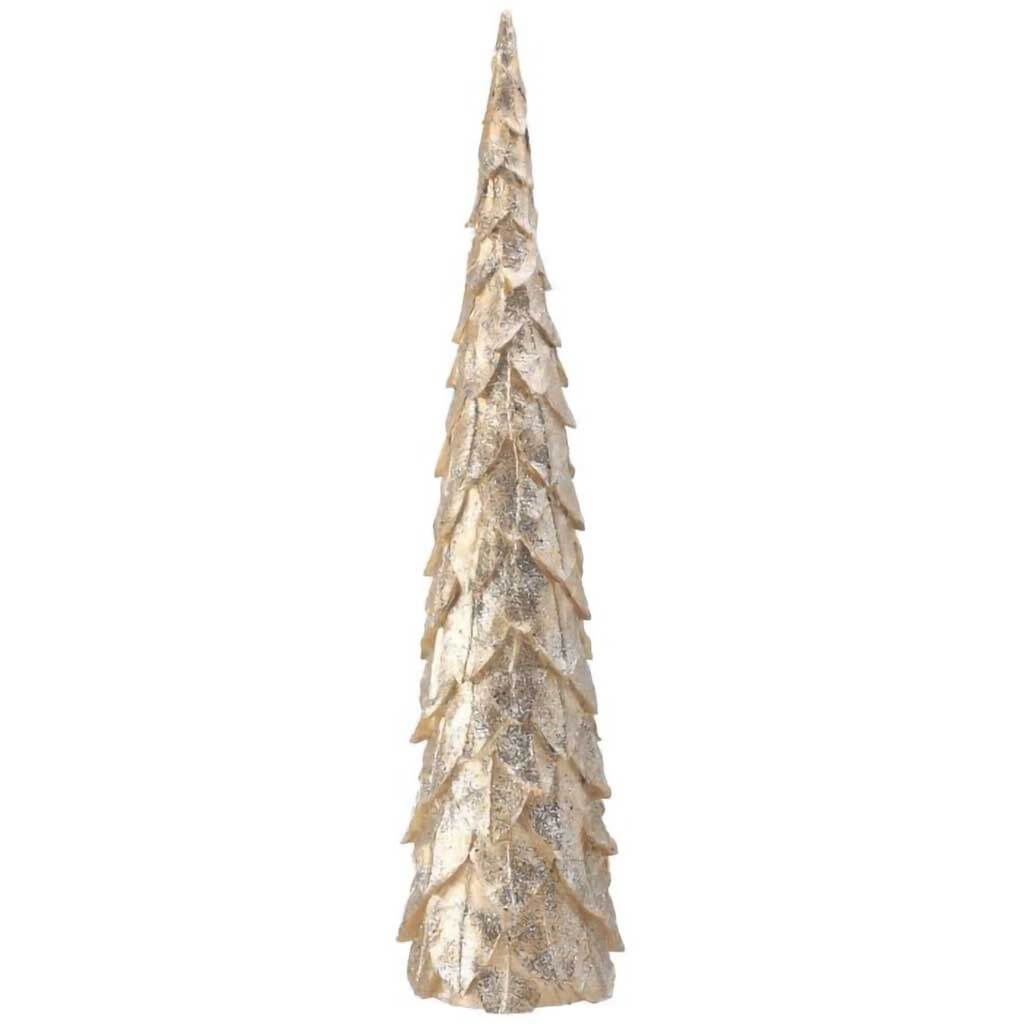 Resin Glitter Champagne Leaf Tree, 20in