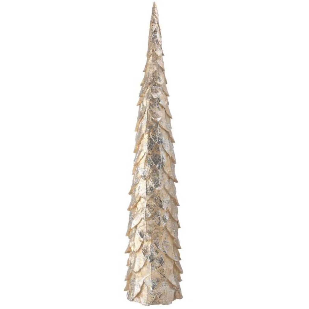 Resin Glitter Champagne Leaf Tree, 25in