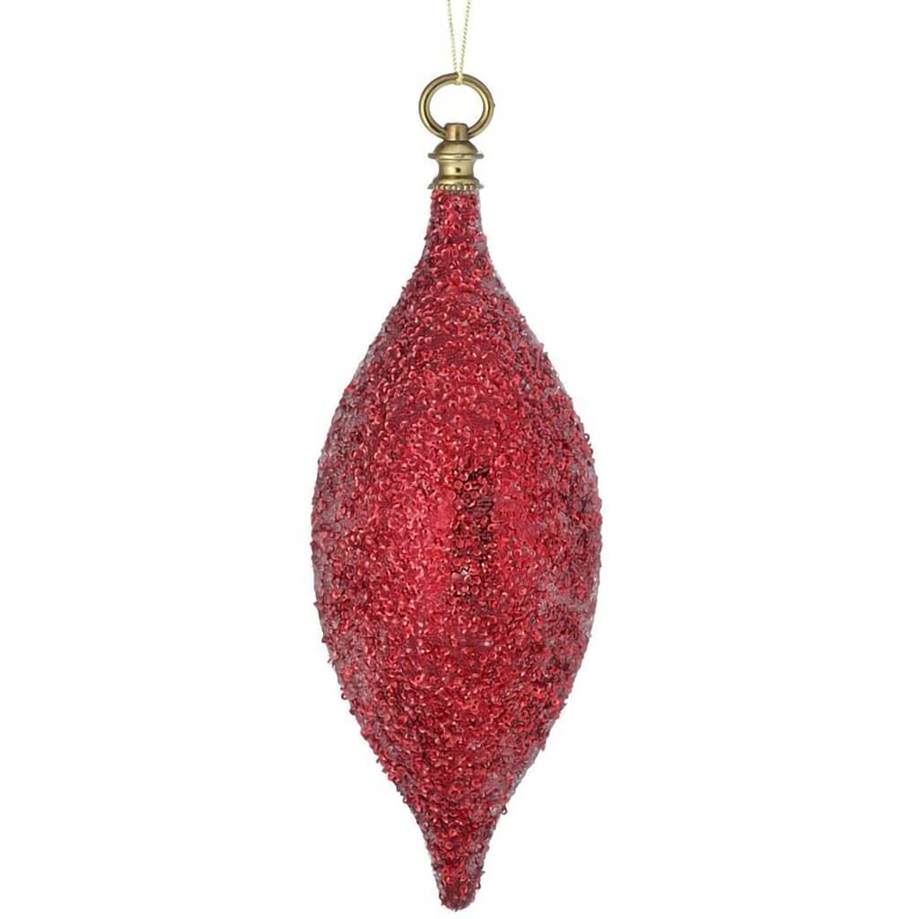 Beaded Finial Ornament, 12in