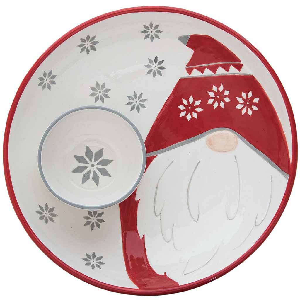 Dol Gnome with Snowball Chip &amp; Dip Set of 2