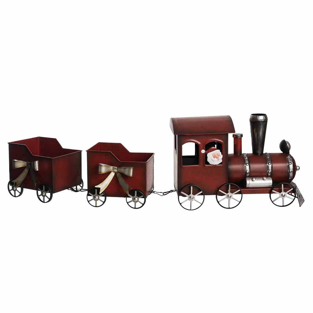Metal Christmas Train Set of 3