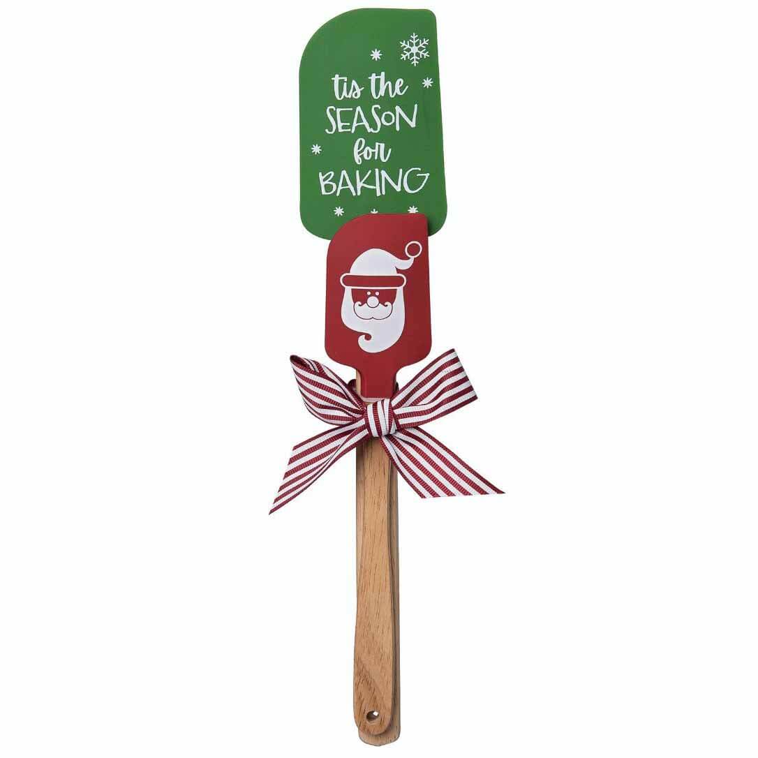 Silicone Spatula Christmas Tree Baking Spirits Bright