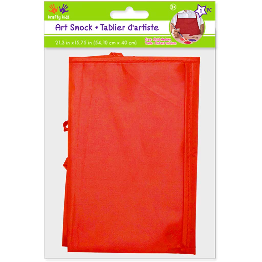 Krafty Kids: Less-Of-A-Mess 2-Pocket Smock Med 21.3"x15.75"-