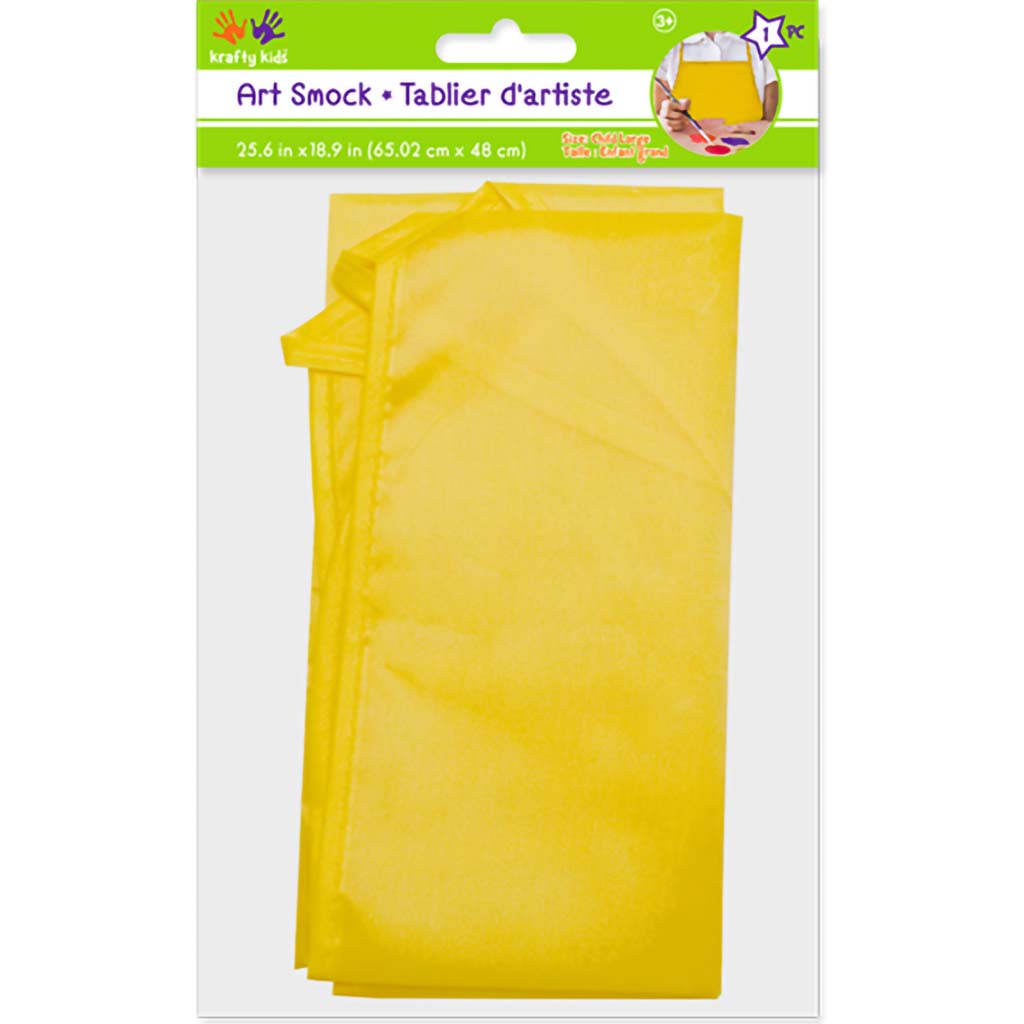 Krafty Kids: Less-Of-A-Mess 2-Pocket Smock Lrg 25.6"x18.9"-