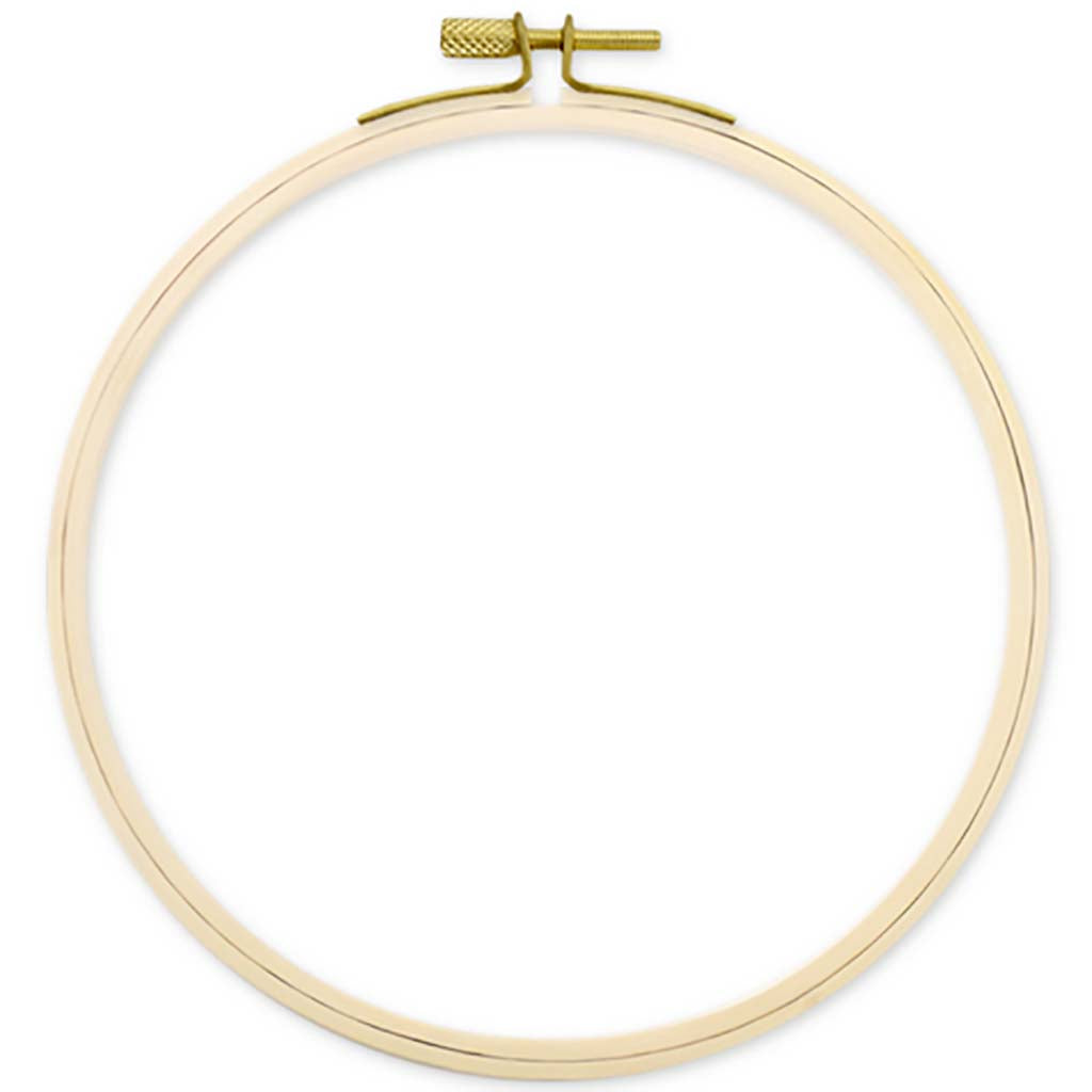 Needlecrafters:  Embroidery Hoop w/Brass Clamps, 6IN