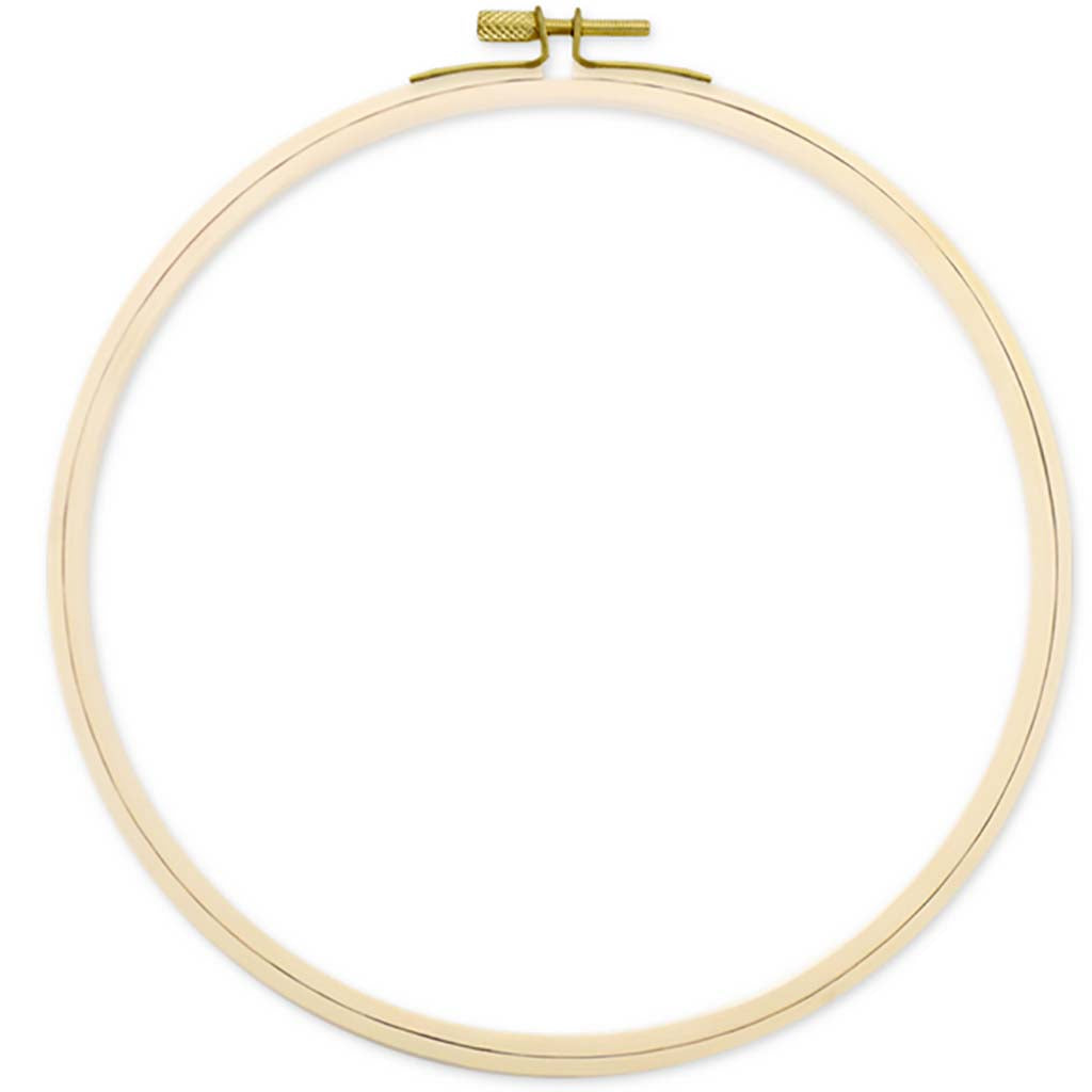 Needlecrafters: Embroidery Hoop w/Brass Clamp, 8IN