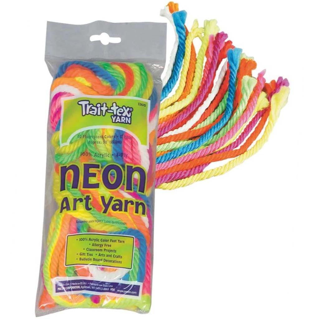 Art Yarn Neon Colors 10 Strands