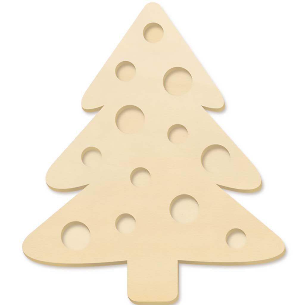 Holiday Wood DIY Plaque 3D Tree, 10in