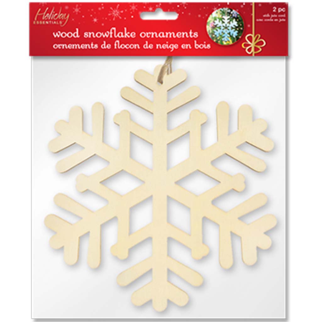 Holiday Wood DIY Snowflake Hanger Plaque