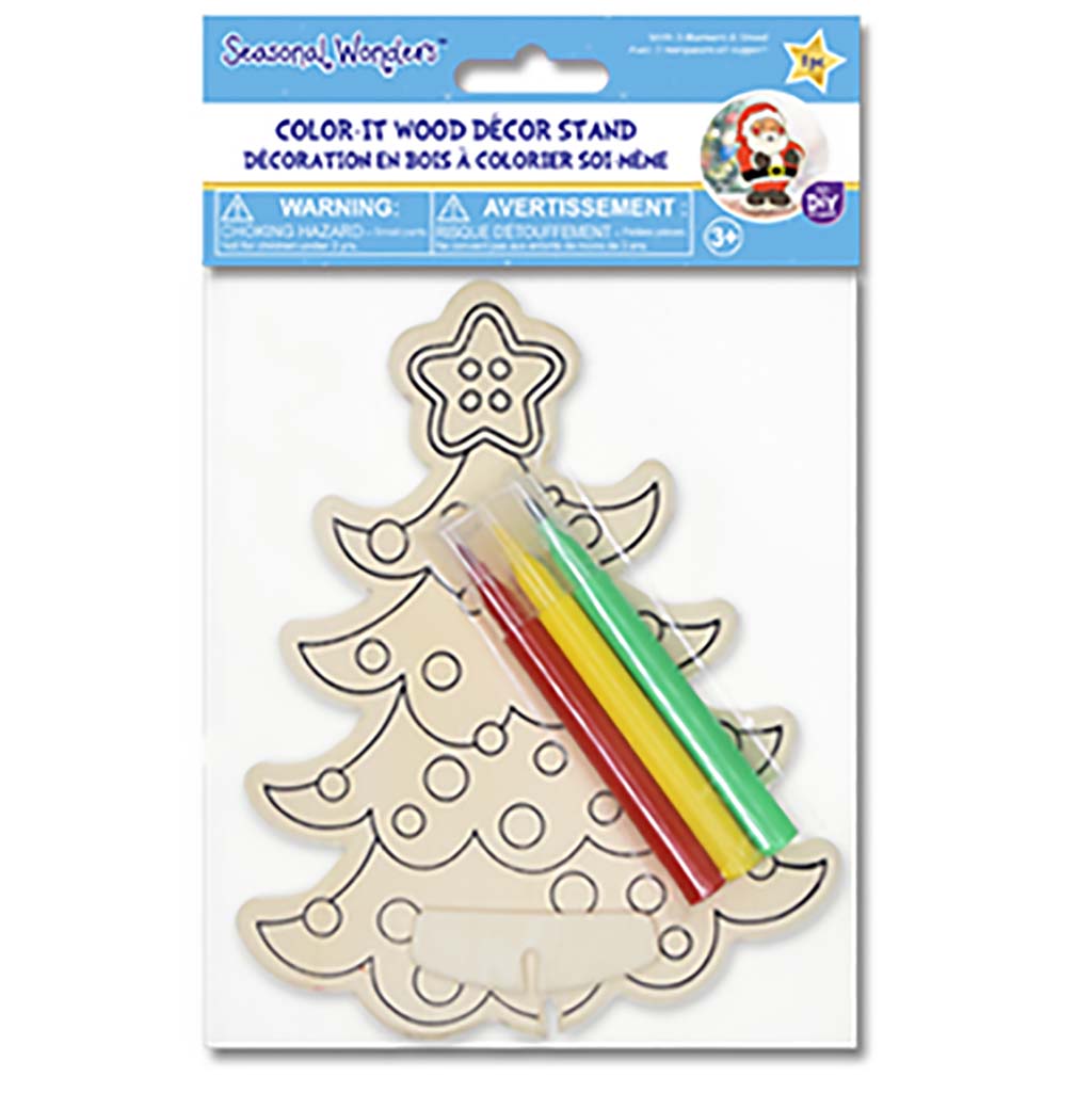 Diy Color It Wood Stands, Santa Claus