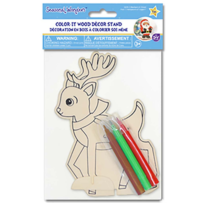 Diy Color It Wood Stands, Santa Claus
