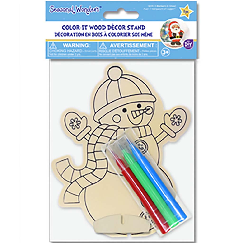 Diy Color It Wood Stands, Santa Claus