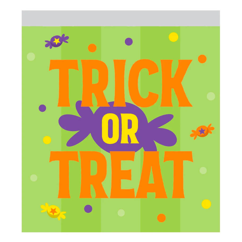 Trick or Treat Zip Lock Sandwich Bags, 10ct