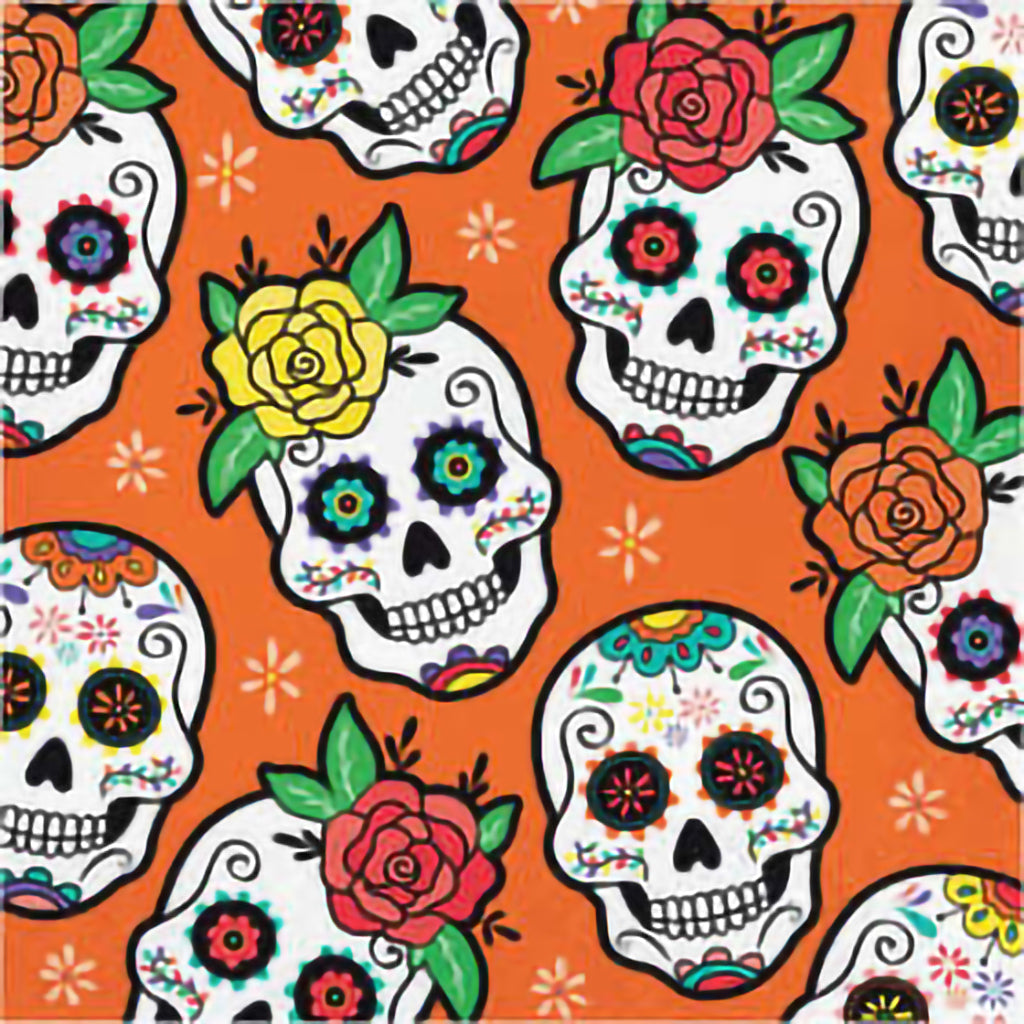 Dia De Muertos Dessert Plates 7in, 8ct