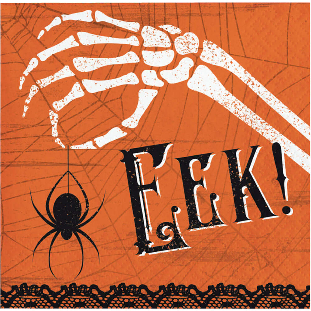 Wicked Webs EEK Beverage Napkin 16ct 2Ply